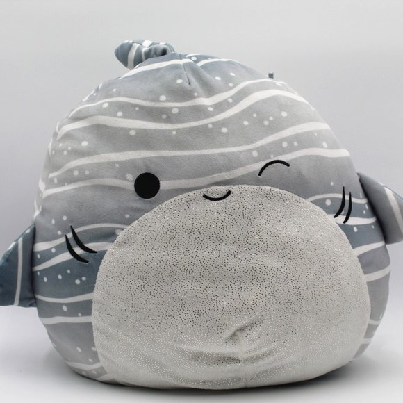Squishmallows | Toys | Squishmallows Sachi Grey Striped Whale Shark ...